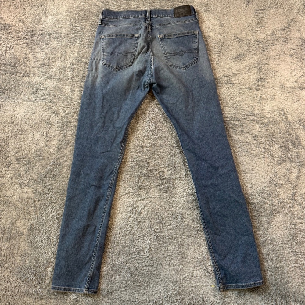 Denizen from Levi's 208 Regular Taper Jeans Mens Blue Medium Wash Stretch Denim